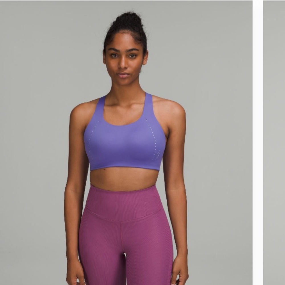 Lululemon 34D Air Support Sports Bra high Support Lavendar Fog